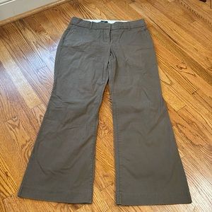 J crew city fit stretch mushroom colored pants